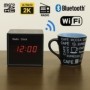 Spionagekamera im Radiowecker mit WLAN, Nachtsicht & Bluetooth